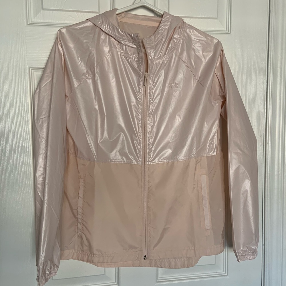 NWOT Under Armour Women Metallic Woven Jacket